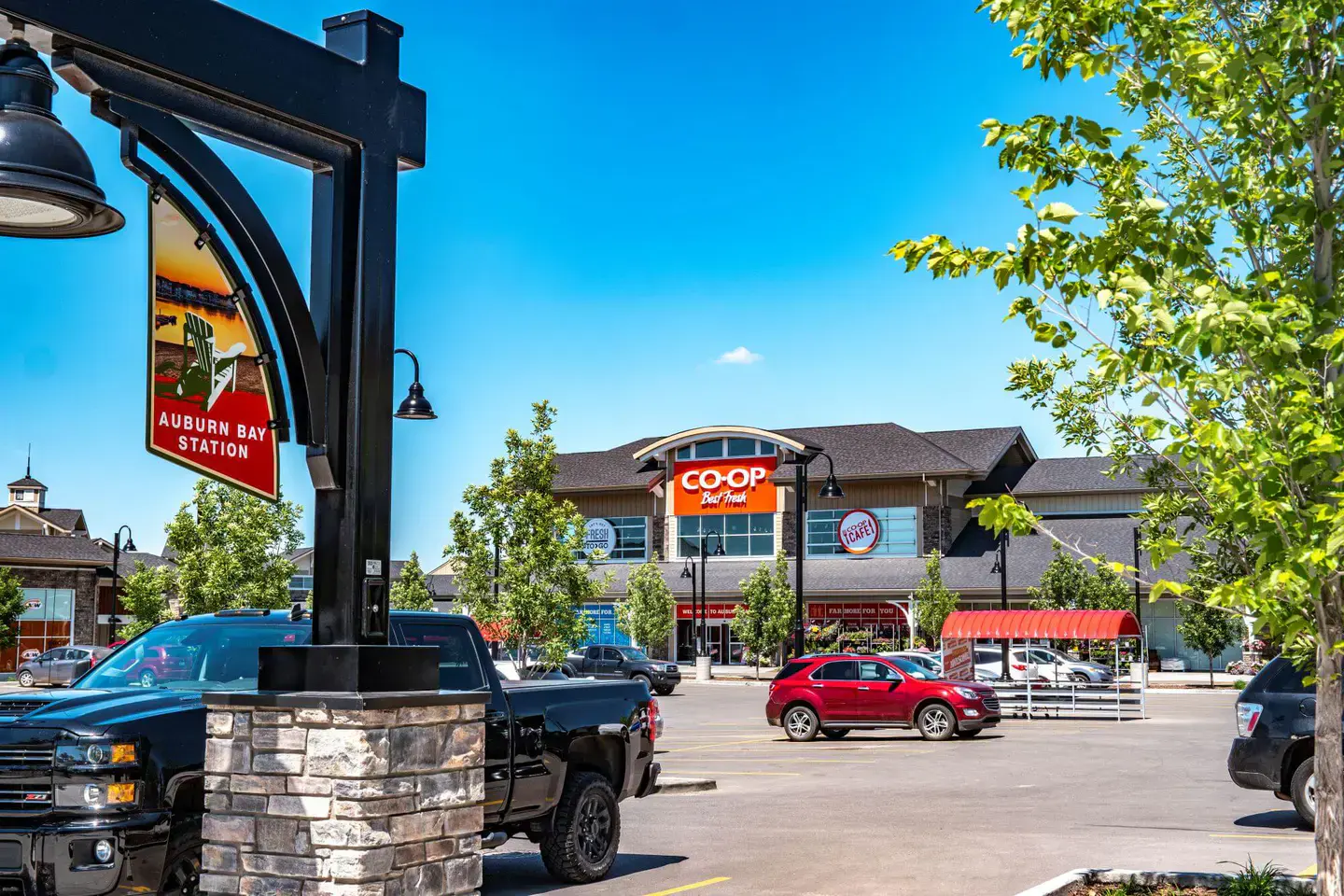 Auburn Bay community in Calgary
